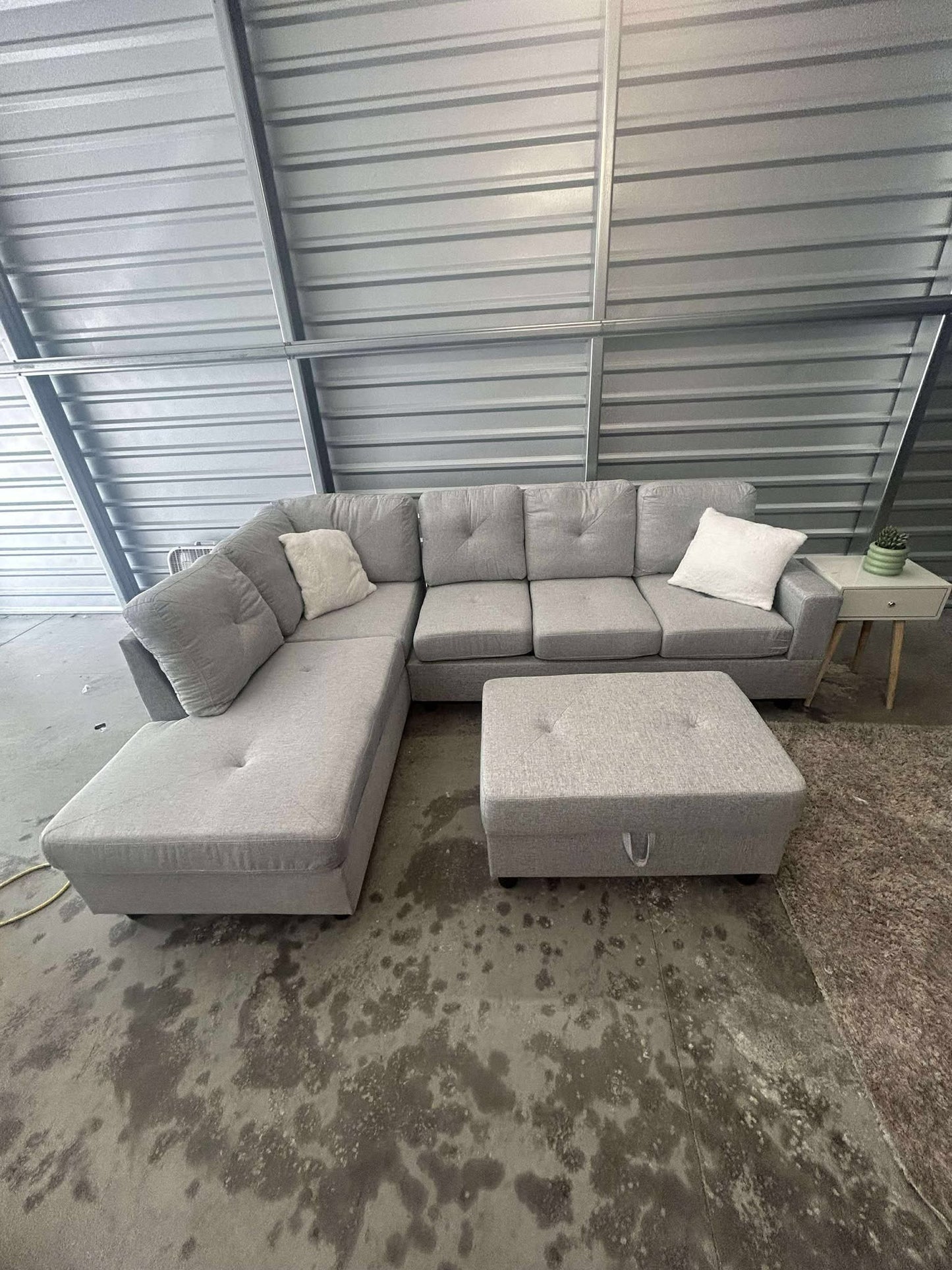 Brand New Sectional W Storage Ottoman