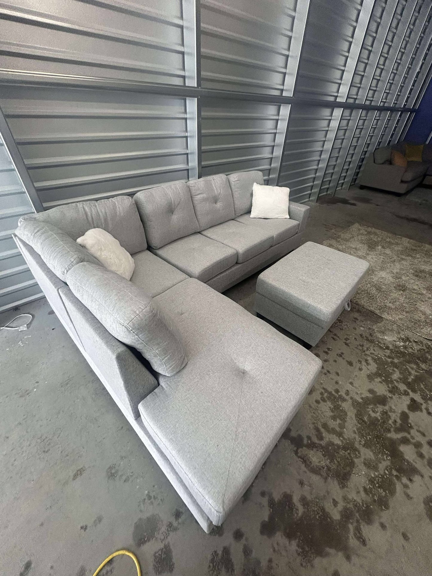 Brand New Sectional W Storage Ottoman