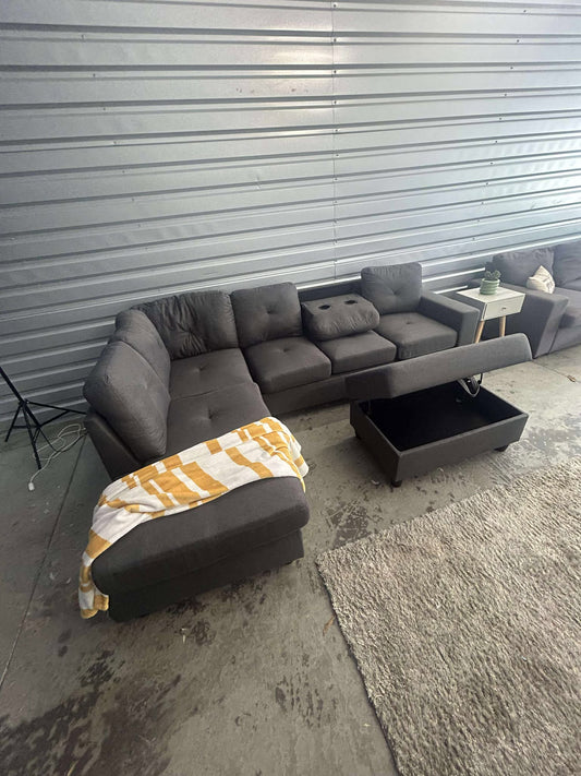 Brand New Sectional W Storage Ottoman