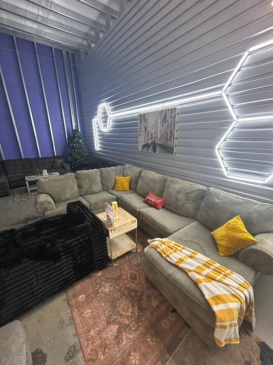 Corduroy U- Shape sectional