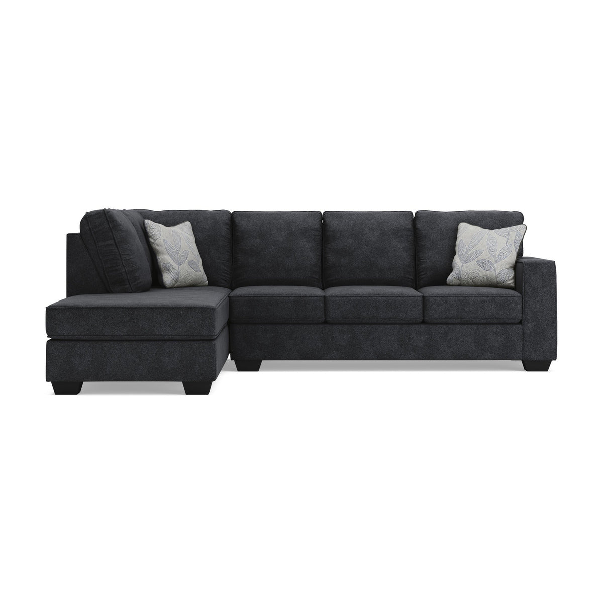 Altari slate sectional with left chaise, facing sofa