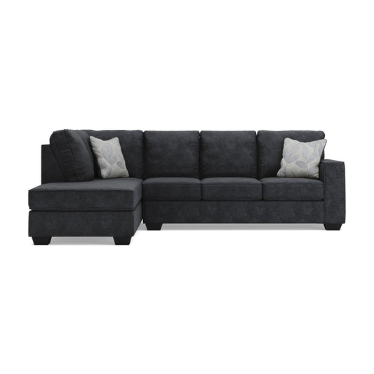 Altari slate sectional with left chaise, facing sofa