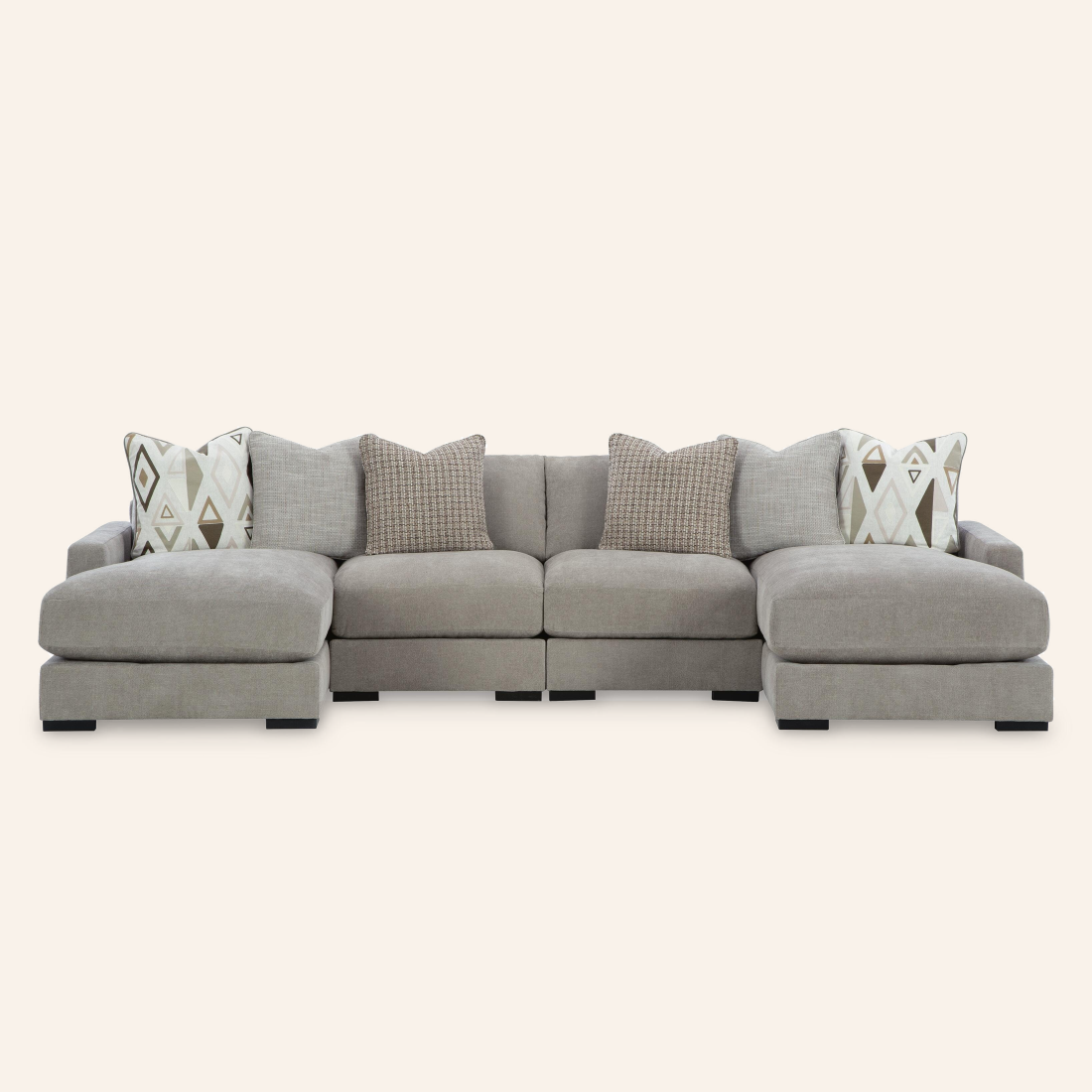 4-Piece Double Chaise Sectional