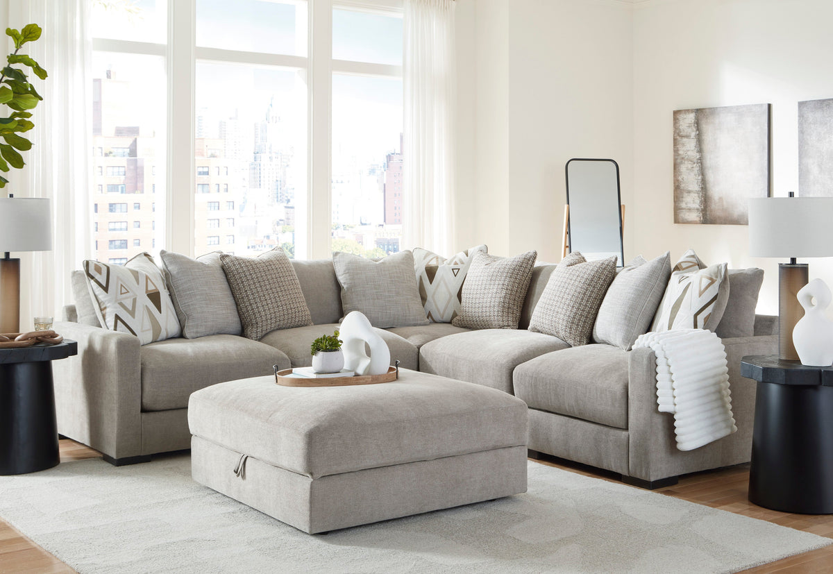 5-Piece Sectional w/ Storage Ottoman