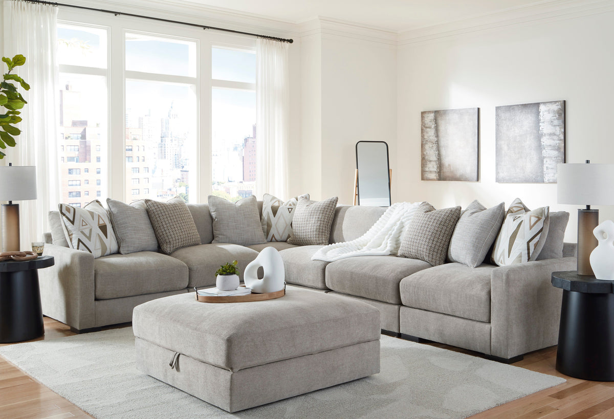 6-Piece Sectional w/ Storage Ottoman