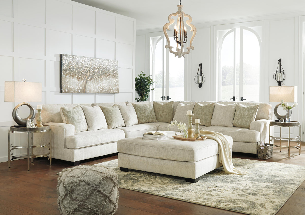 Ashley Rawcliffe sectional shown with optional ottoman